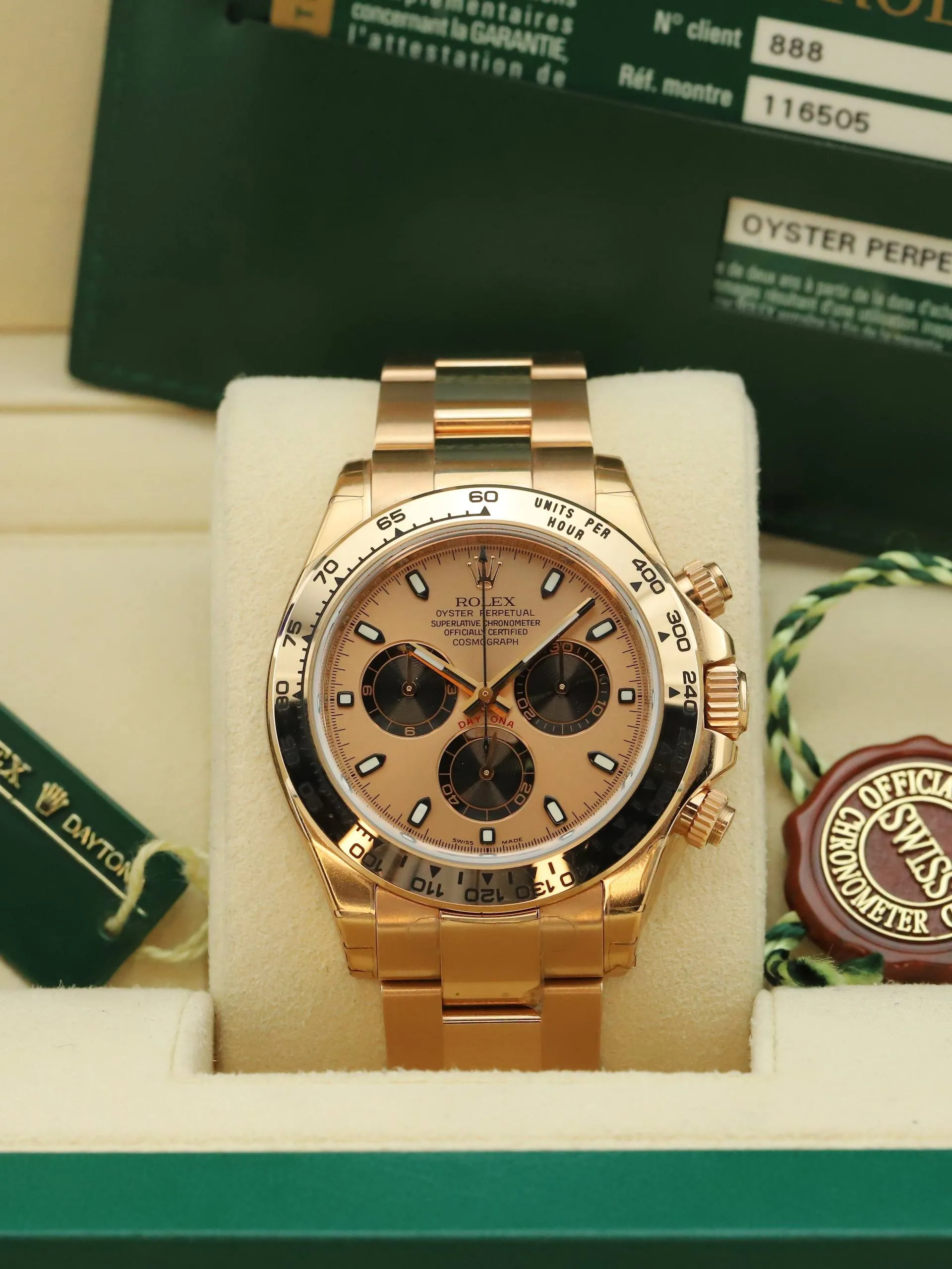 Rolex Daytona 116505 Everose NOS foto 2