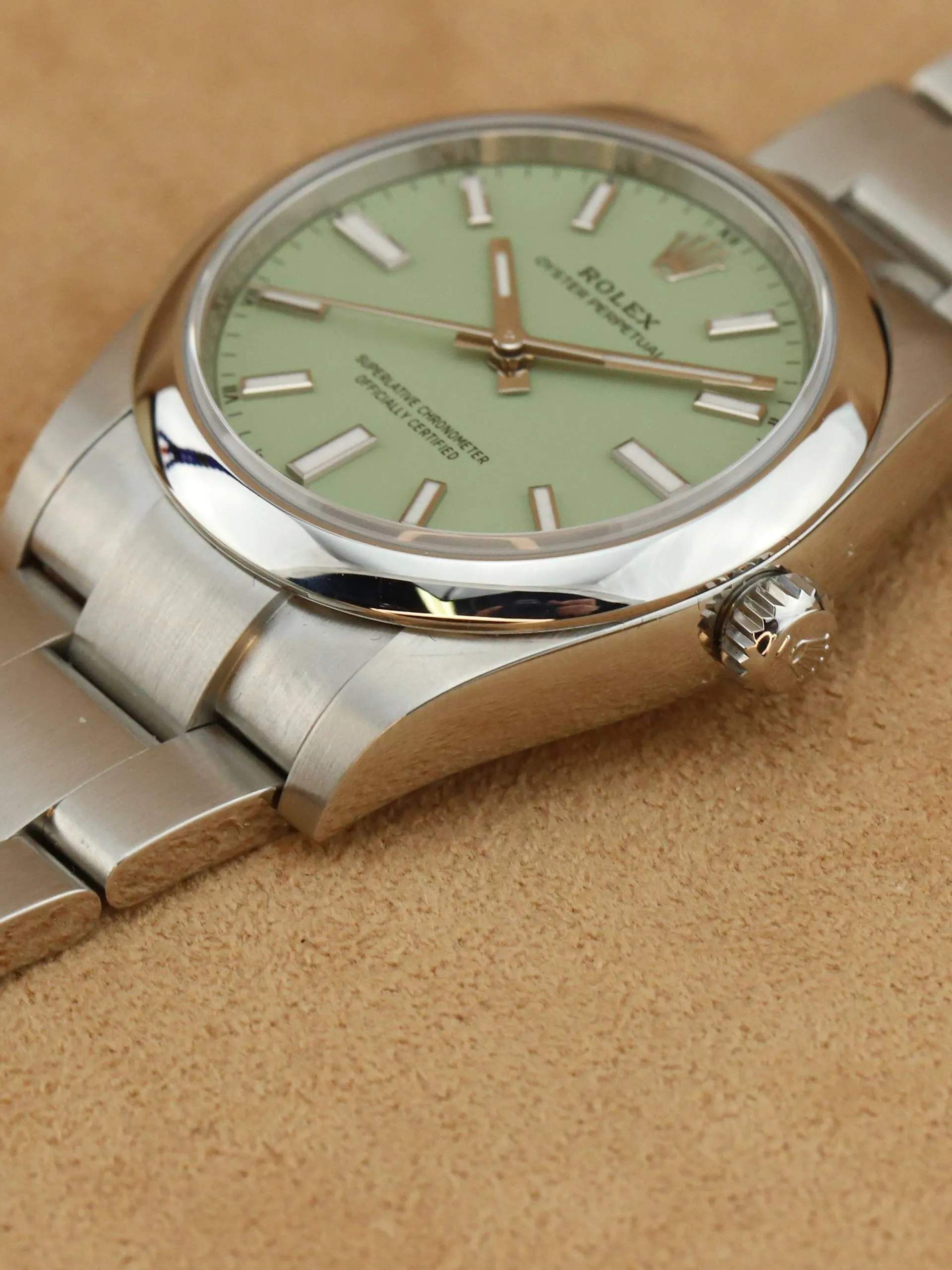 Rolex Oyster Perpetual 124200 Pistacchio foto 4